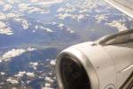 Vue depuis l'avion.